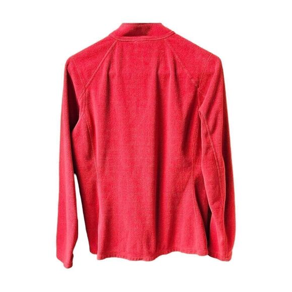 THE NORTH FACE Women's Red 1/4 Zip- Up Fleece Polartec Pullover Jacket - Picture 8 of 11